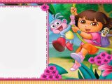 Dora Birthday Cards Free Printable Dora the Explorer Free Printable Invitations Boxes and