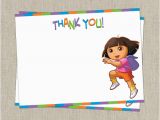 Dora Birthday Cards Free Printable Dora the Explorer Printable Birthday Thank You Cards