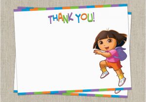 Dora Birthday Cards Free Printable Dora the Explorer Printable Birthday Thank You Cards