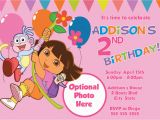 Dora Birthday Cards Free Printable Free 1st Dora Birthday Invitations Wording Bagvania Free