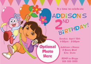 Dora Birthday Cards Free Printable Free 1st Dora Birthday Invitations Wording Bagvania Free