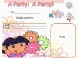 Dora Birthday Cards Free Printable Free Printable Birthday Party Invitation Dora