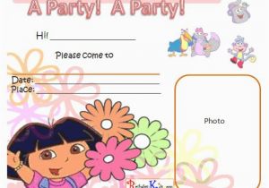 Dora Birthday Cards Free Printable Free Printable Birthday Party Invitation Dora