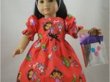 Dora Birthday Dresses Dora the Explorer Birthday Dress American Girl Doll Dress