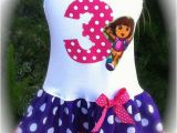 Dora Birthday Dresses Items Similar to Girls Custom Boutique Dress Dora Birthday