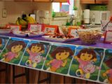 Dora Decorations Birthday Party Party Decoration and Birthday Cake In Dora Birthday Party
