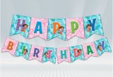Dora Happy Birthday Banner Dora Birthday Banner