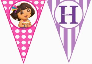 Dora Happy Birthday Banner Dora the Explorer Happy Birthday Banner by thatpartychick