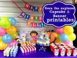 Dora Happy Birthday Banner How to Make Dora the Explorer Cupcake toppers Happy