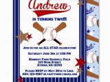 Double Sided Birthday Invitations Baseball Birthday Invitations Personalized 5 X 7