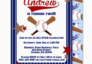 Double Sided Birthday Invitations Baseball Birthday Invitations Personalized 5 X 7