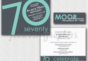 Double Sided Birthday Invitations Double Sided Anniversary or Birthday Invitation by