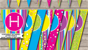 Download A Happy Birthday Banner Colorful Banner Template Happy Birthday Banner