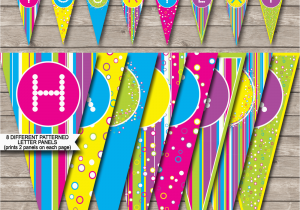 Download A Happy Birthday Banner Colorful Banner Template Happy Birthday Banner