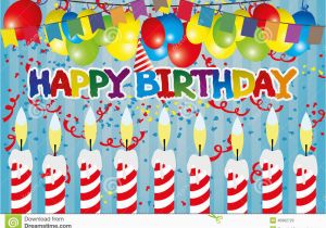 Download Happy Birthday Balloons Banner Happy Birthday Stock Vector Image 45682723