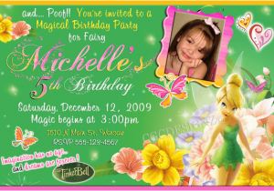 Download Tinkerbell Birthday Invitations Free Tinkerbell Template Invitation