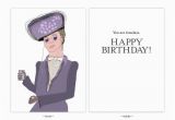 Downton Abbey Birthday Card Lady Violet Birthday Card by Helloinklings On Etsy