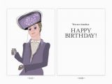 Downton Abbey Birthday Card Lady Violet Birthday Card by Helloinklings On Etsy