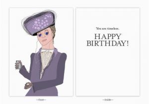 Downton Abbey Birthday Card Lady Violet Birthday Card by Helloinklings On Etsy