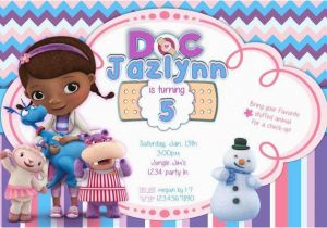 Dr Mcstuffins Birthday Invitations Doc Mcstuffins Birthday Invitations Doctor by