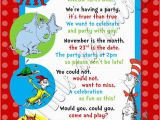Dr Seuss 1st Birthday Invitations Custom Personalized Dr Seuss Inspired 1st 2nd or 3rd