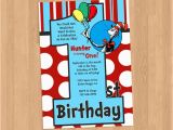 Dr Seuss 1st Birthday Invitations Dr Seuss 1st Birthday Invitation Diy Printable