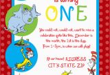 Dr Seuss 1st Birthday Invitations Dr Seuss First Birthday Party Invitation by Sdgraphicdesign