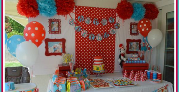 Dr Seuss 1st Birthday Party Decorations Dr Seuss Party theme Tiny oranges Oc Mom Blog