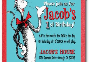 Dr Seuss 1st Birthday Party Invitations Dr Seuss 1st Birthday Water Bottle Labels Di 359wb