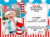 Dr Seuss 1st Birthday Party Invitations Free Printable Dr Seuss 1st Birthday Invitation Template