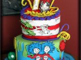 Dr Seuss Birthday Cake Decorations Dr Seuss Inspired Birthday Cake