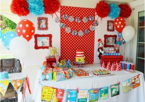 Dr Seuss Birthday Decoration Ideas Dr Seuss 1st Birthday Party Ideas