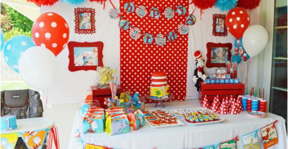 Dr Seuss Birthday Decoration Ideas Dr Seuss 1st Birthday Party Ideas