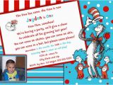 Dr Seuss Birthday Invitations Wording Dr Seuss First Birthday Invitations Dolanpedia