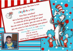 Dr Seuss Birthday Invitations Wording Dr Seuss First Birthday Invitations Dolanpedia