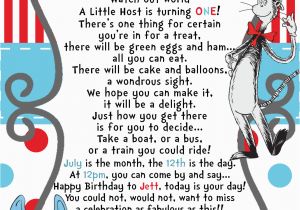 Dr Seuss Birthday Invitations Wording Preemie Dr Seuss Birthday Invitation You Print 5280