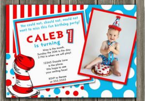 Dr Seuss Birthday Invitations Wording Printable Dr Seuss Inspired Birthday Photo Invitation