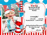 Dr Seuss Birthday Invite Free Printable Dr Seuss 1st Birthday Invitation Template