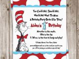 Dr Seuss Birthday Invite Items Similar to Dr Seuss Birthday Invitation On Etsy