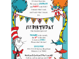 Dr Seuss Birthday Invites Dr Seuss Birthday Invitations Blackline
