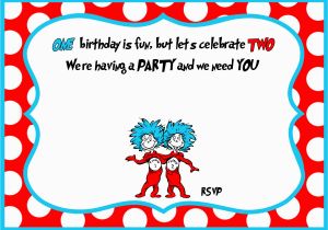 Dr Seuss Birthday Invites Free Printable Dr Seuss 1st Birthday Invitation Template