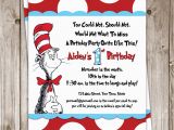 Dr Seuss Birthday Invites Party Invitations How to Make Dr Seuss Party Invitations