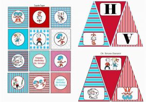 Dr Seuss Happy Birthday Banner Scrap N Teach Dr Seuss Happy Birthday Banner and Cupcake