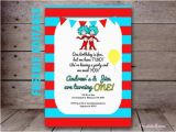 Dr Seuss Twin Birthday Invitations Free Editable Dr Seuss Thing 1 Thing 2 Invitation Twins