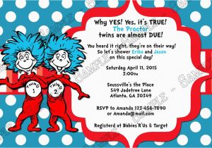 Dr Seuss Twin Birthday Invitations Novel Concept Designs Dr Seuss Thing 1 and Thing 2
