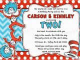 Dr Seuss Twin Birthday Invitations Unavailable Listing On Etsy