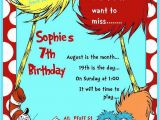 Dr Suess Birthday Invitations Dr Seuss Birthday Party Ideas Photo 20 Of 20 Catch My