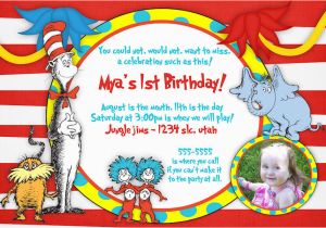 Dr Suess Birthday Invites Free Printable Dr Seuss Birthday Invitations Drevio