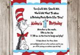 Dr Suess Birthday Invites Items Similar to Dr Seuss Birthday Invitation On Etsy