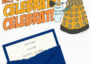 Dr who Birthday Invitations Dabbled Dr who Birthday Party Invitation Downloadable